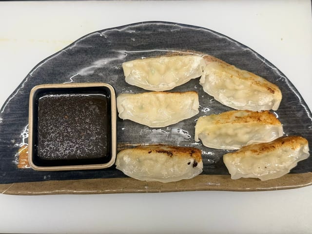 4. Gyoza.
